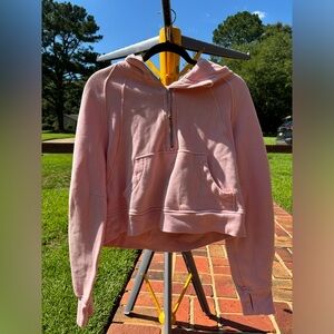 Lululemon Scuba Oversized 1/2 Zip Hoodie, Dew Pink, Sz XS/S